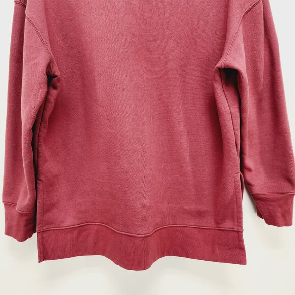ATHLETA Maple Red turtle  Neck Sweatshirt Warm Pullover Size M - Picture 9 of 11